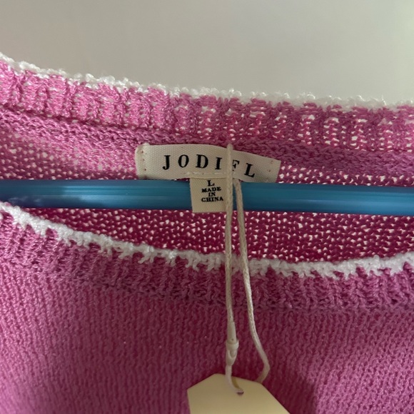 Pink Ruffle Sleeve Knit Top - Picture 2 of 2